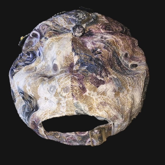 KISS Hat/ Baseball Cap Adjustable. Clear & Multi Colored Rhinestones - Picture 3 of 6